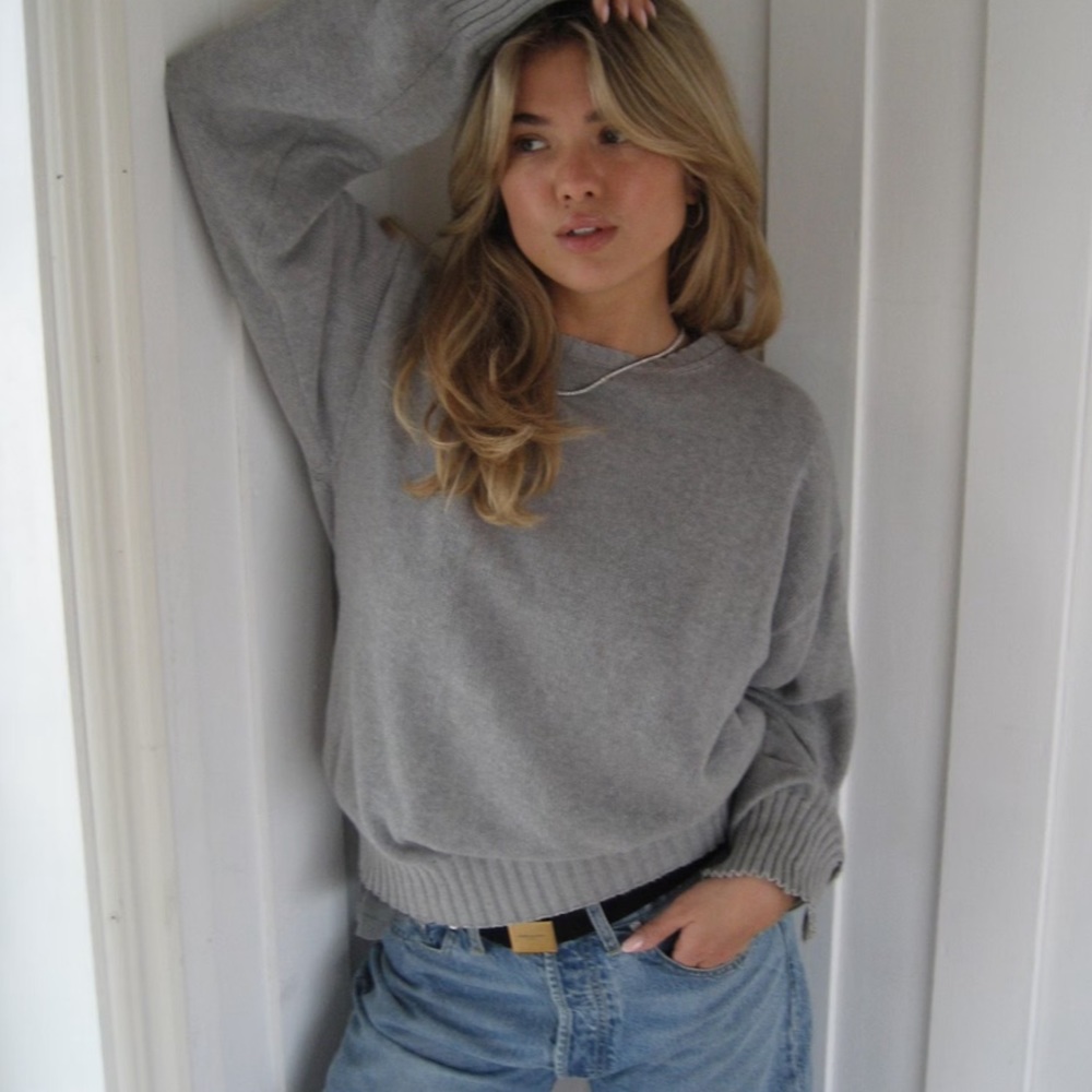 Crewneck Sweater Grey Djerf Avenue